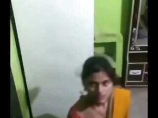 Desi couple standing going to bed hard